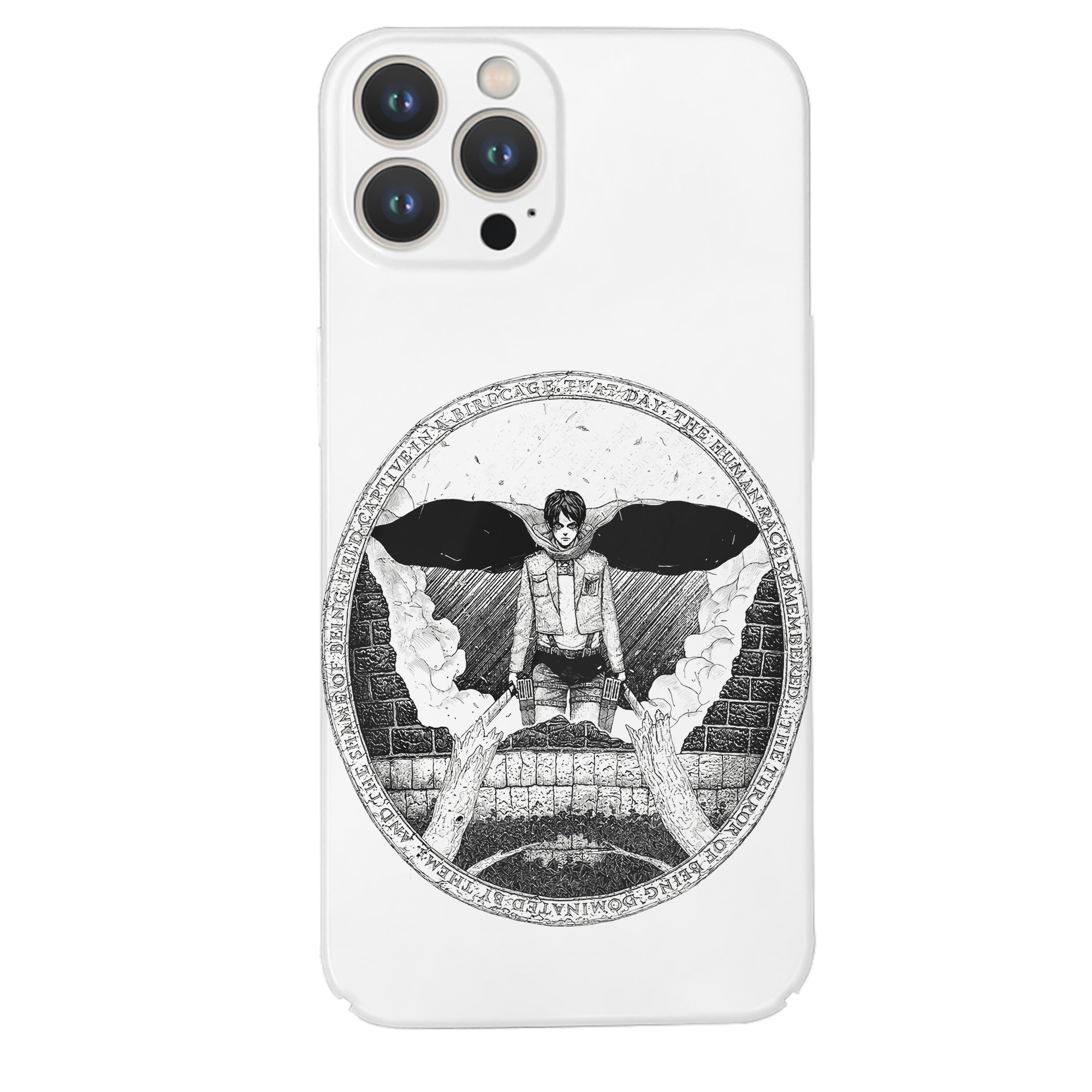（画像用） 進撃の巨人 エレン･イェーガー Attack on Titan Eren Jäger 【iPhone 14シリーズ対応】ハードケース